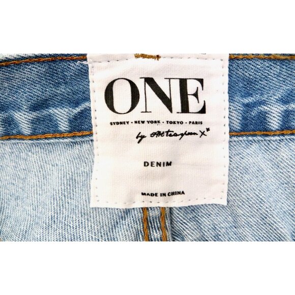 NEW! One teaspoon Bandits Shorts Relaxed Fit Long Rise Twisted Cuff Hem 30 - Picture 8 of 10